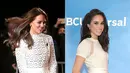 Dibalut gaun cantik berwarna putih dan rambut yang tergerai, penampilan Kate Middleton dan Kate Middleton benar-benar memanjakan mata. Mana yang paling cantik menurutmu? (Getty Images-Cosmopolitan)