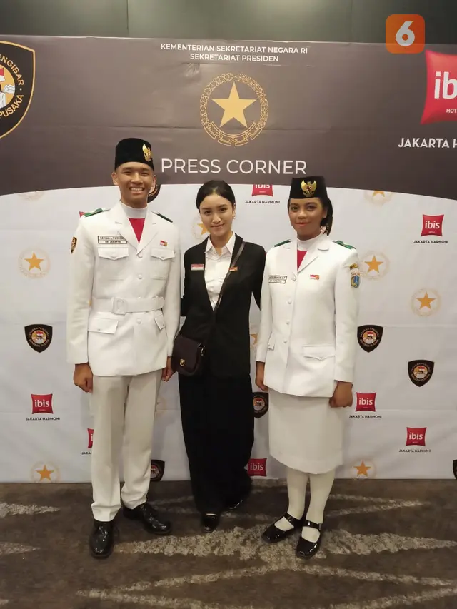 Paskibraka, Paskibraka Nasional 2019, Paskibraka 2019, HUT ke-74 RI, Pembaw Baki, Rayhan Alfaro Ferdinand Siregar, Rachel Emmanuel Miranda Putong.