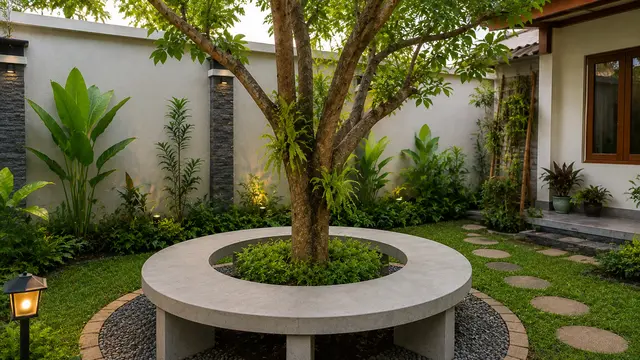 desain bangku taman (AI Generated