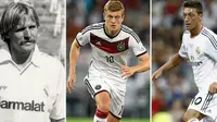 Bernd Schuster, Toni Kroos, Mesut Ozil