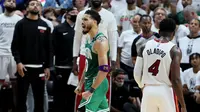 Selebrasi pemain Celtics usai lolos ke final NBA 2022 (AFP)