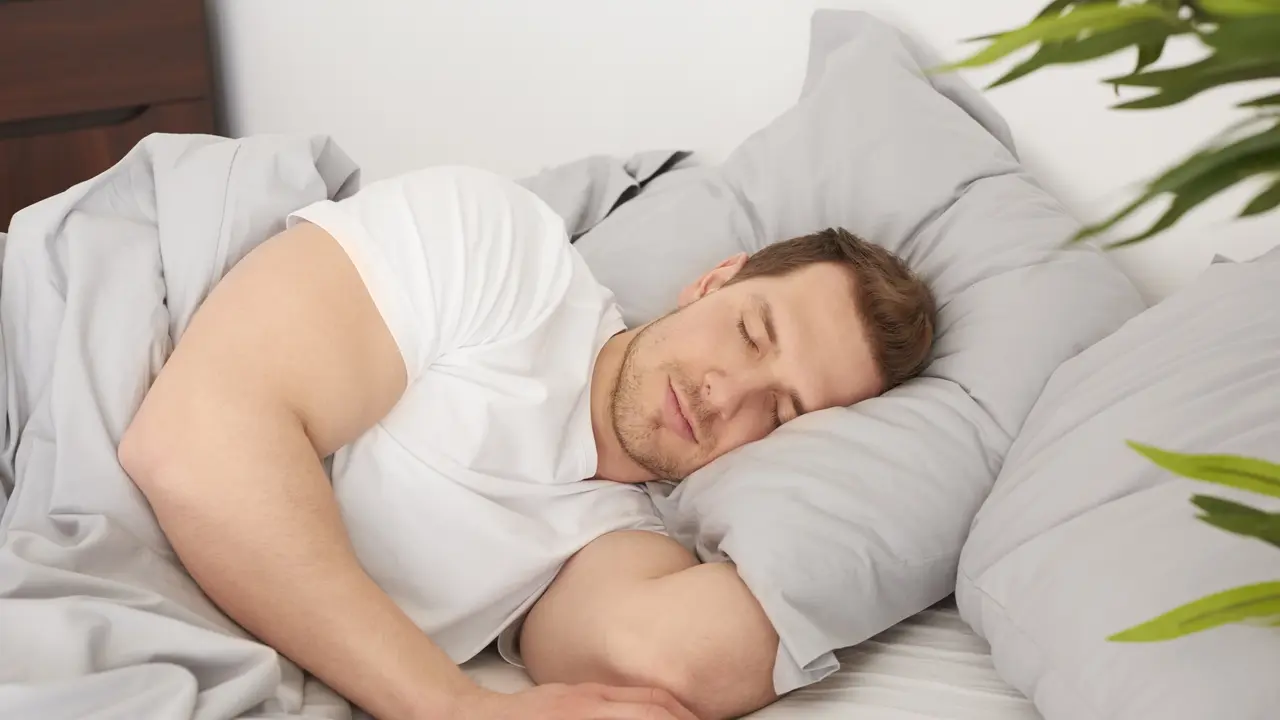 Ilustrasi laki-laki tidur, mimpi