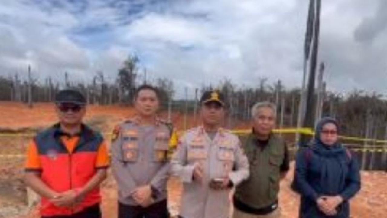 Polres Indragiri Hilir Olah TKP Kebakaran Pipa Gas PT TGI, 10 Warga Luka-luka