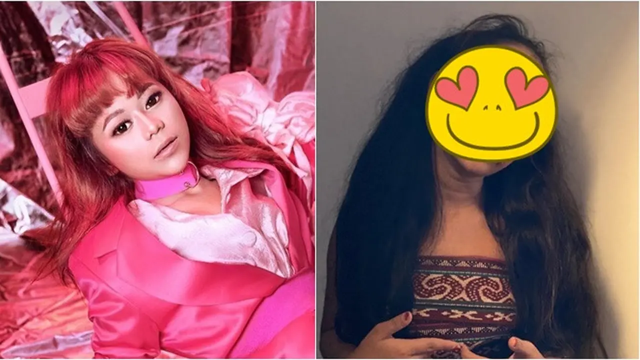 6 Potret Cimoy Montok Ikut Lathi Challenge, Makeupnya Ngeri