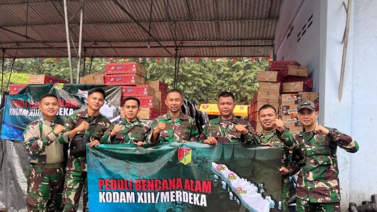 Wujud Solidaritas, Kodam Merdeka Kembali Salurkan Bantuan Ikan Kaleng dan Biskuit untuk Korban Bencana Sumatera