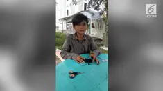 Rosadi harus meninggalkan bangku sekolah karena menggantikan ayahnya berjualan cendol.