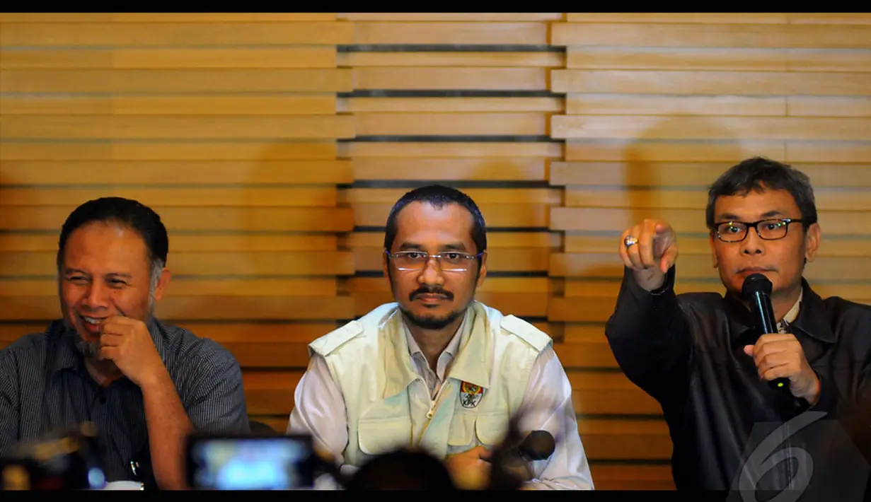 KPK menetapkan Yasin sebagai tersangka setelah melakukan pemeriksaan selama seharian, , Jakarta, Kamis (8/5/2014) (Liputan6.com/Faisal R Syam).