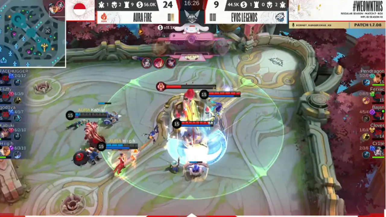 Aura Fire vs Evos Legends MPL ID S10