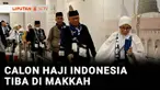 Ratusan jemaah calon haji kelompok terbang pertama dari embarkasi Jakarta tiba di Bandara Amir Mohammad bin Abdul Aziz, Madinah, Arab Saudi.
