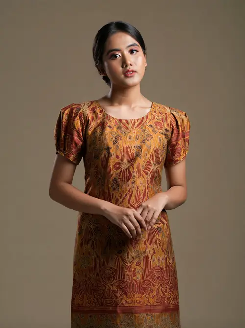 Batik Tulis Klasik Lengan Puff
