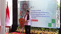 Wakil Gubernur Jakarta, Rano Karno saat meresmikan 4 Tempat Pengolahan Sampah Reduce, Reuse, Recycle (TPS 3R) di Semper Barat, Jakarta Utara, Jumat (21/3/2025). (Dok. Tim Humas Pemprov Jakarta)