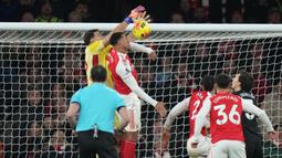 Kemenangan ini sekaligus menjadi ajang balas dendam yang manis bagi The Gunners. Mereka sukses menghentikan rekor 11 kemenangan beruntun Aston Villa sekaligus membalas kekalahan pada pertemuan sebelumnya. (AP photo/Alastair Grant)