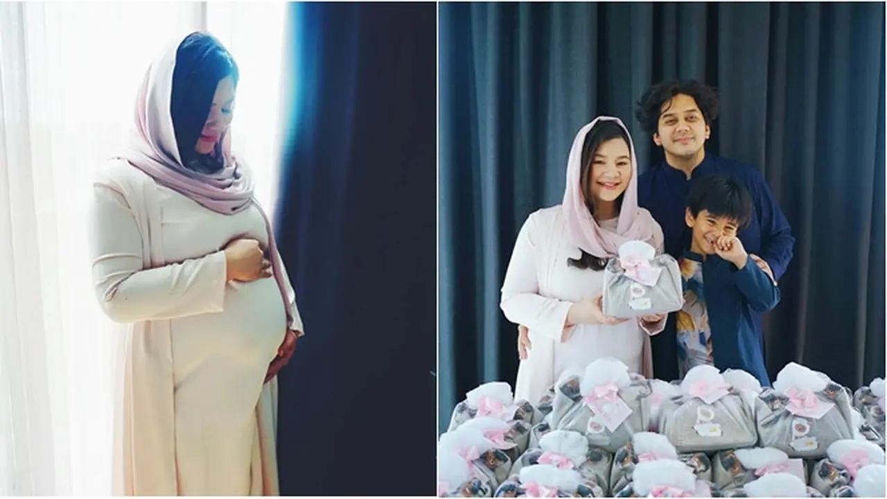 6 Potret Tasyakuran 7 Bulan Kehamilan Eriska Rein, Baby Bump Curi Perhatian