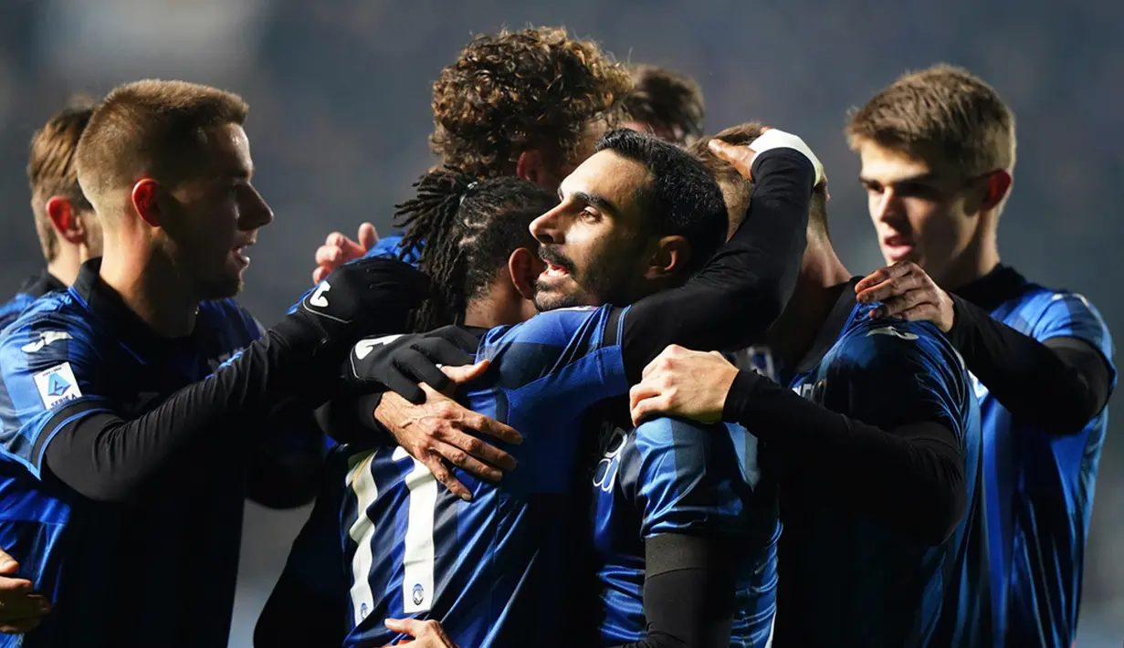 Tak lama berselang, Atalanta mencetak gol kemenangan lewat Luis Muriel yang memastikan tim tamu pulang dengan tangan hampa. (Spada/LaPresse via AP)