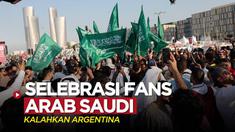 Berita video selebrasi fans di luar Stadion Lusail setelah Timnas Arab Saudi menaklukkan Timnas Argentina di Piala Dunia 2022, Selasa (22/11/2022).