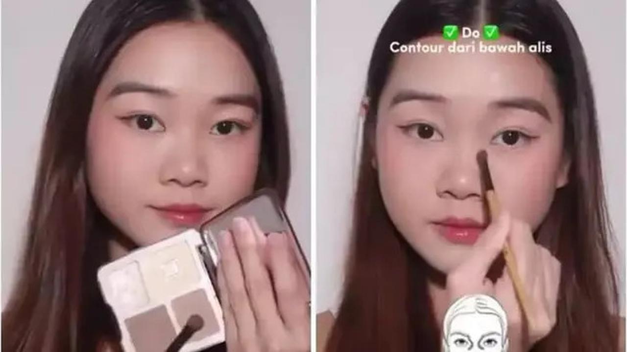 Cara Menggambar Garis Kontur di Hidung agar Tampak Ramping dan Mancung