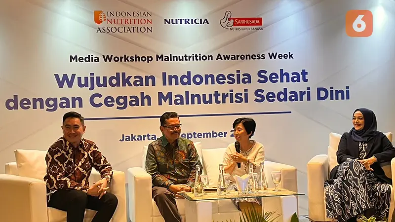 Diskusi dalam acara Pekan Sadar Nutrisi di kawasan Menteng, Jakarta Pusat, Selasa (17/9/2024).