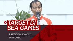 Berita video Presiden Jokowi (Joko Widodo) menegaskan target tim Indonesia di SEA Games 2019 yaitu berada di posisi dua besar klasemen akhir saat melepas kontingen di Istana Bogor, Rabu (27/11/2019). (Video: Biro Pers, Media dan Informasi Sekretariat...