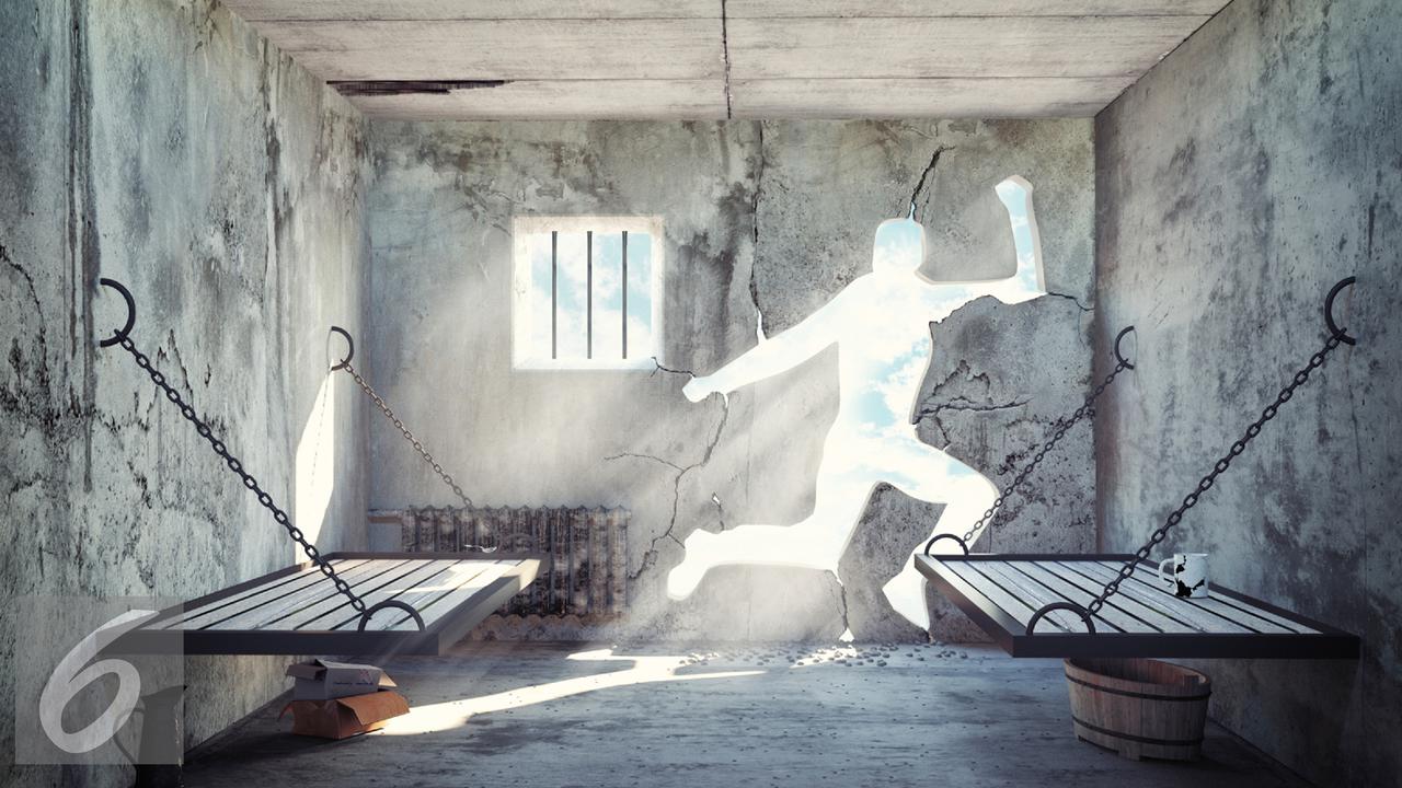 Ilustrasi Bebas Dari Tahanan 