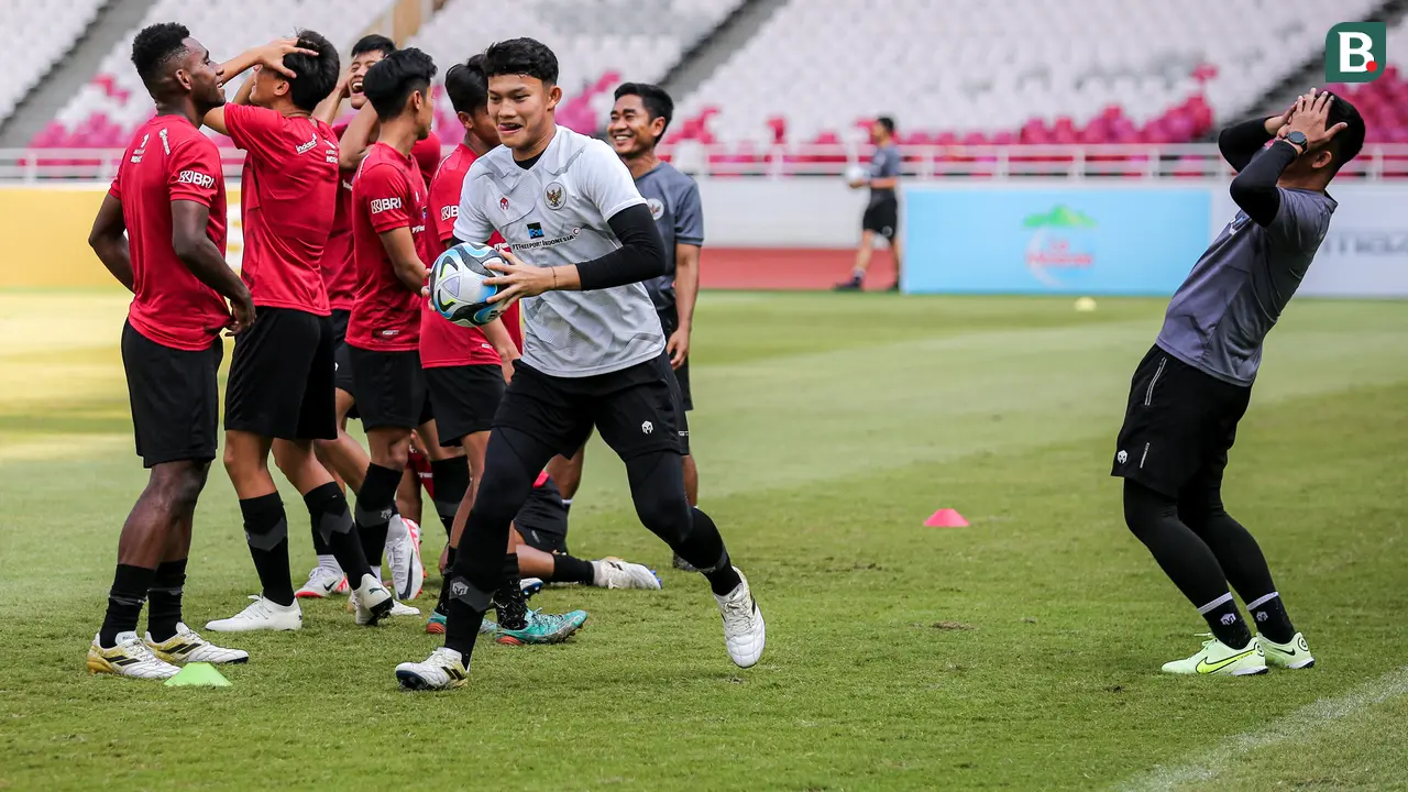 Foto: Latihan Riang Timnas Indonesia U-17 Jelang Piala Dunia U-17 2023 di Stadion Utama Gelora Bung Karno