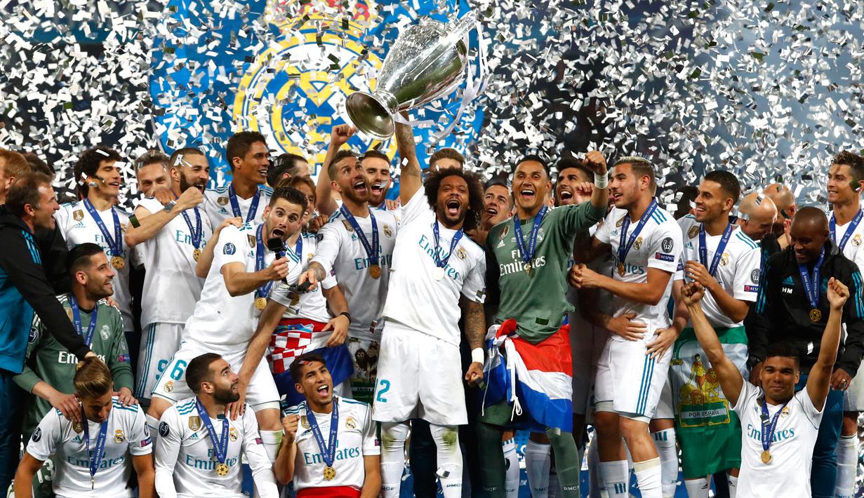 Foto Selebrasi Real Madrid Usai Juarai Liga Champions 2018 Bola Liputan6 Com