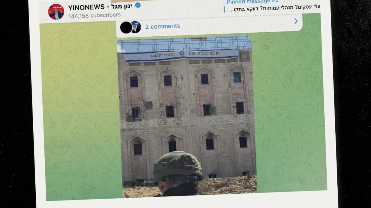 tentara israel pasang spanduk ayat taurat di rs indonesia di gaza