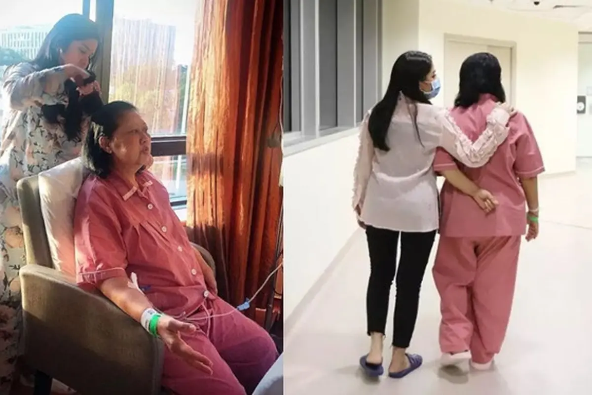 Potret Annisa Pohan dan Aliya Rajasa temani Ani Yudhoyono jalani pengobatan.
