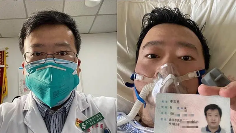 Li Wenliang, dokter di Wuhan meninggal dunia. Ia sebelumnya telah memberi peringatan terhadap adanya Virus Corona.