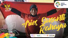 Garuda Kita Asian Games Aries Susanti Rahayu (Bola.com/Foto: Riska Prasetya /Grafis: Adreanus Titus)