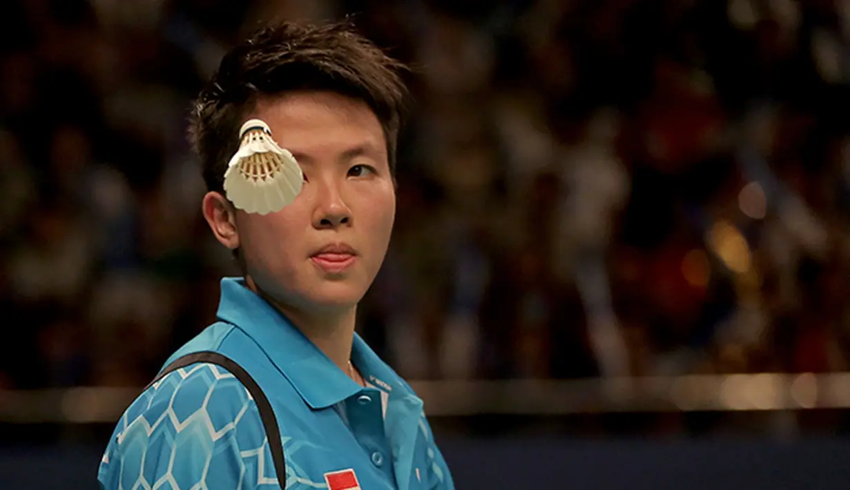 Liliyana Natsir tampil memikat dan berhasil lolos ke babak semifinal Indonesia Open Premier Super Series. (Peksi Cahyo/Bola.com)