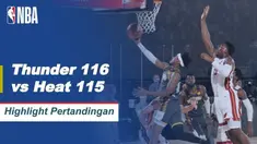 Berita Video Highlights NBA, Oklahoma City Thunder Menang Drama Atas Miami Heat