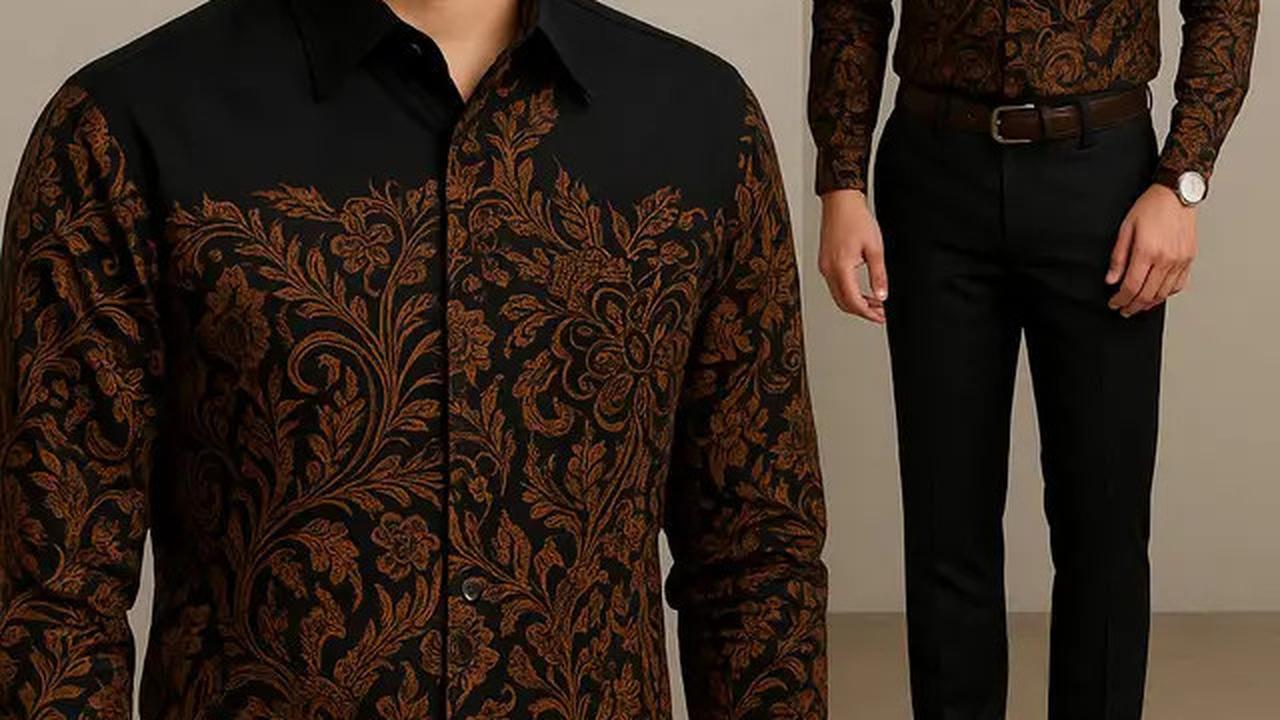 10 Model Baju Batik Pria Kombinasi Hitam, Ini Padu Padan yang Bikin Kamu Tampil Keren saat Kondangan