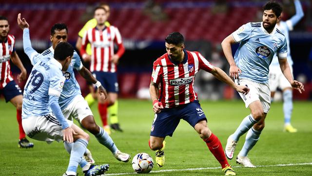 FOTO: Luis Suarez Borong Dua Gol, Atletico Madrid Ditahan Imbang Celta Vigo