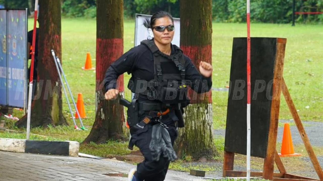 Sosok Bripda Stefanie Sinaga, Satu-Satunya Polwan Taklukan Brimob Challange Saingannya Para Polisi