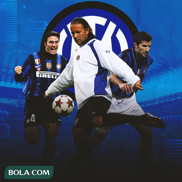 Inter Milan - Javier Zanetti, Sinisa Mihajlovic, Luis Figo