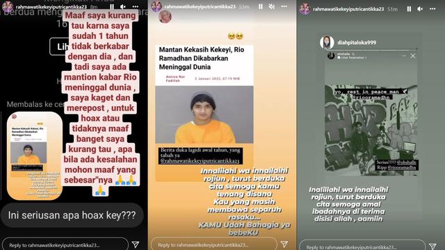 Unggahan Kekeyi. (rahmawatikekeyiputricantikka23)