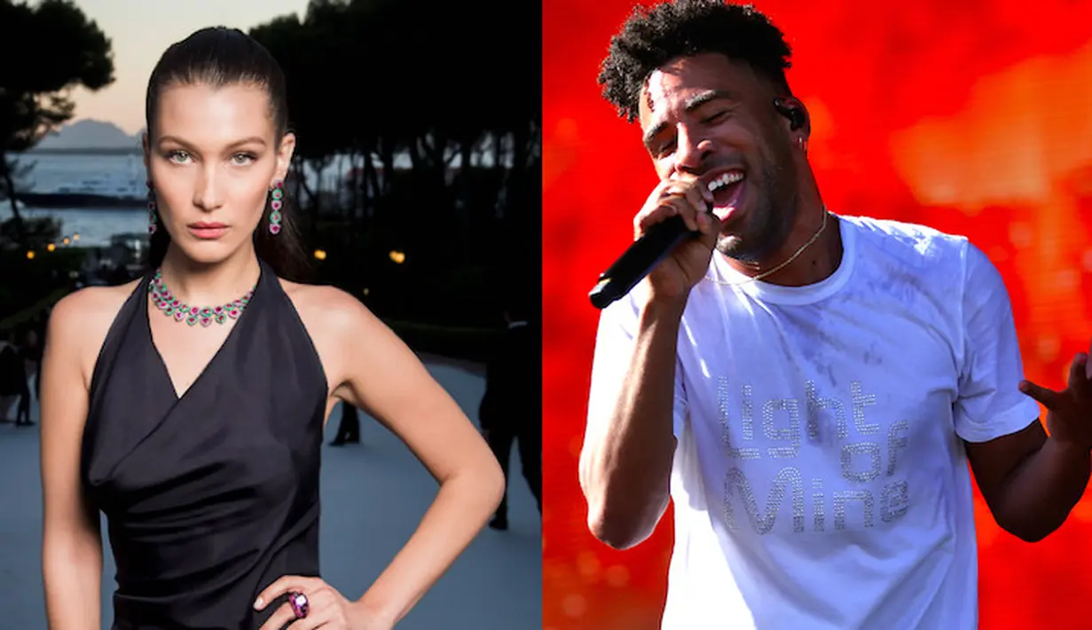 Dilansir dari Cosmopolitan, Bella Hadid bertukar nomor dengan rapper Kyle. (Getty Images/Cosmopolitan)