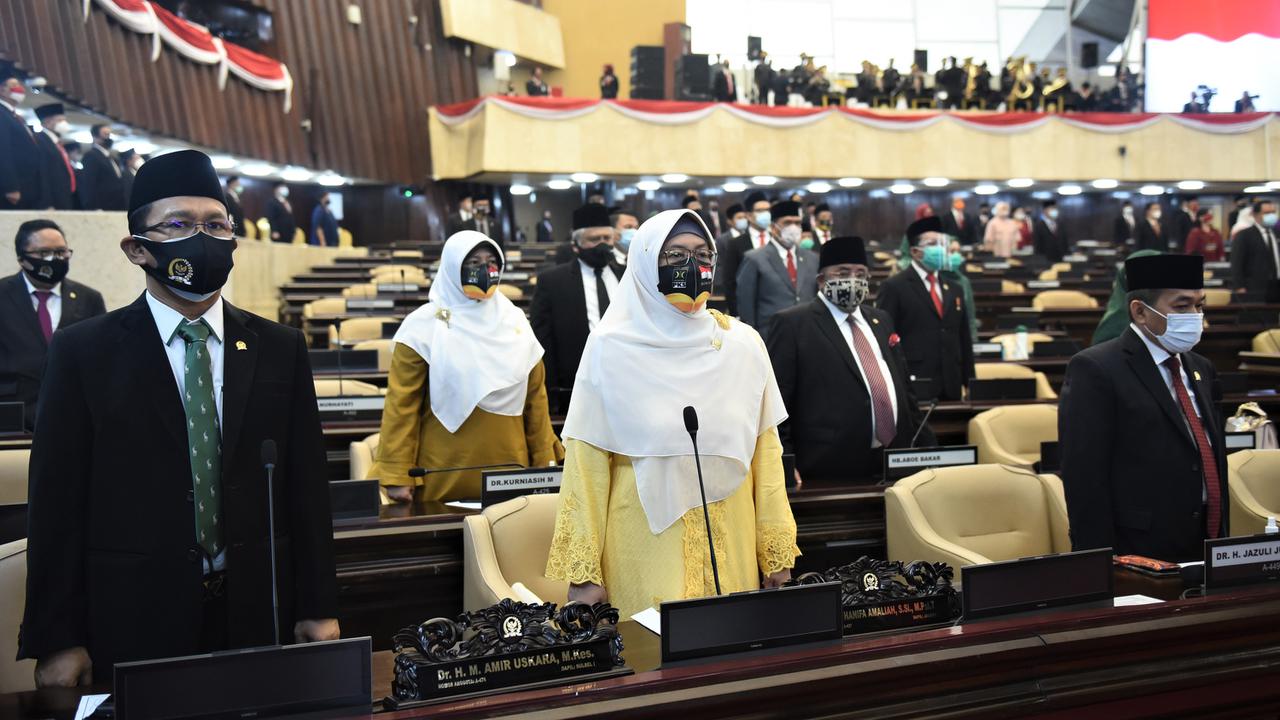 Suasana Pembukaan Masa Persidangan I DPR Tahun 2020-2021