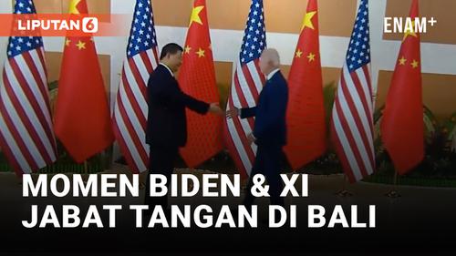 VIDEO: Joe Biden dan Xi Jinping Berjabat Tangan di KTT G20 Bali