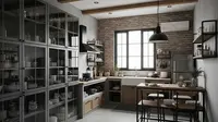 7 Inspirasi Desain Dapur Rumah Mungil Tipe 21 Gaya Industrial Low Budget yang Estetik dan Fungsional