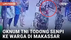 Viral! Oknum Prajurit TNI Todong Pistol ke Warga di Makassar