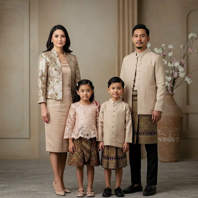 10 Model Baju Couple Keluarga Modern Terbaru 2025