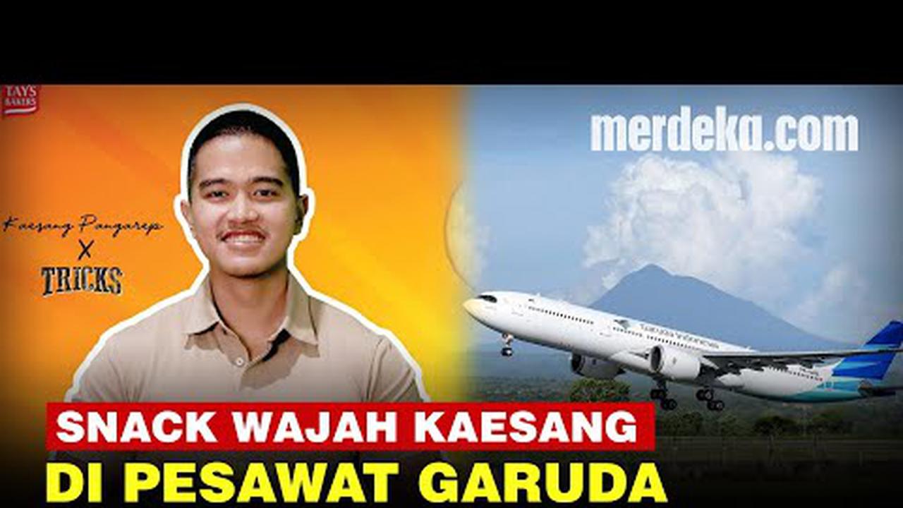 VIDEO: HEBOH! Ada Snack Berwajah Kaesang, Bos Garuda Langsung Bertindak