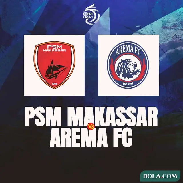 Liga 1 - PSM Makassar Vs Arema FC