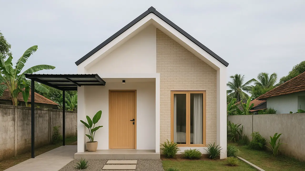 Desain Rumah Minimalis 7×9 Tren 2025 Favorit Generasi Muda/Ilustrasi AI