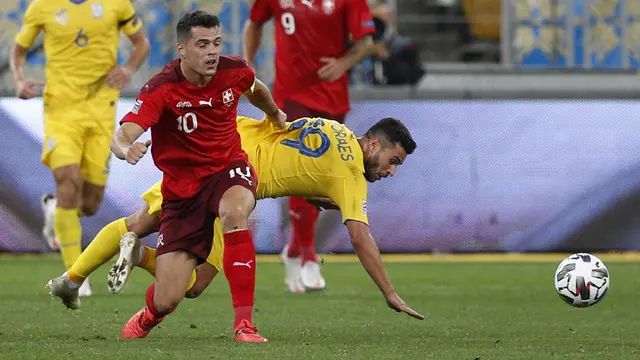 Hajar Swiss, Ukraina Pimpin Klasemen Sementara Grup A4 Nations League