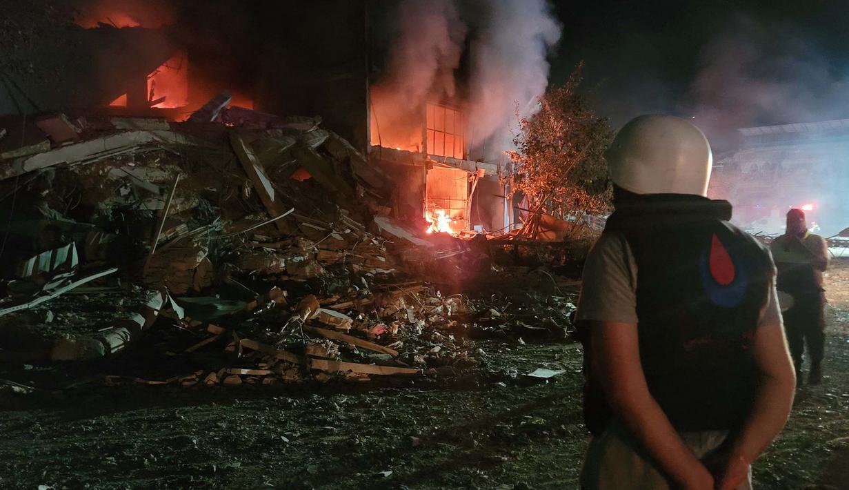 Nabatiyeh merupakan sebuah kota penting di Lebanon selatan yang terletak sekitar 12 kilometer dari perbatasan dengan Israel. (Abbas FAKIH/AFP)