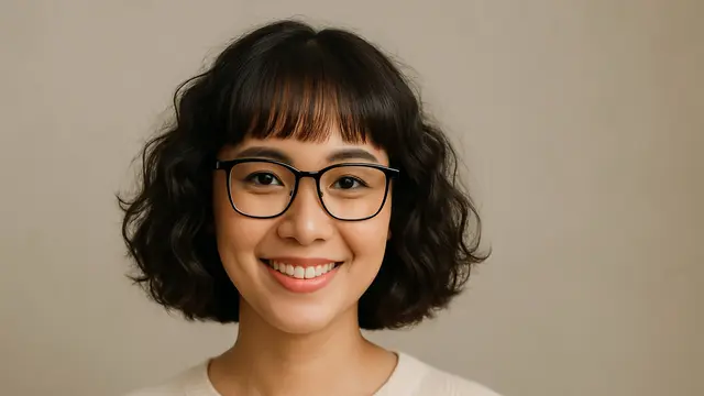 Potongan Rambut Pendek Keriting Mengembang/via AI