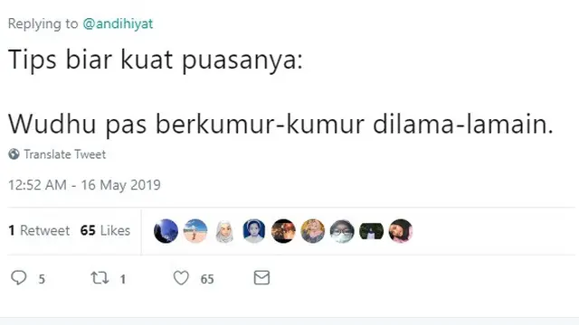 tips kuat puasa ala warganet