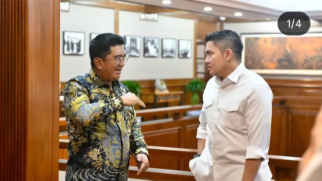Seskab Letkol Teddy Indra Wijaya menerima kedatangan Rektor Universitas Indonesia Prof. Heri Hermansyah di Kantor Sekretariat Kabinet.